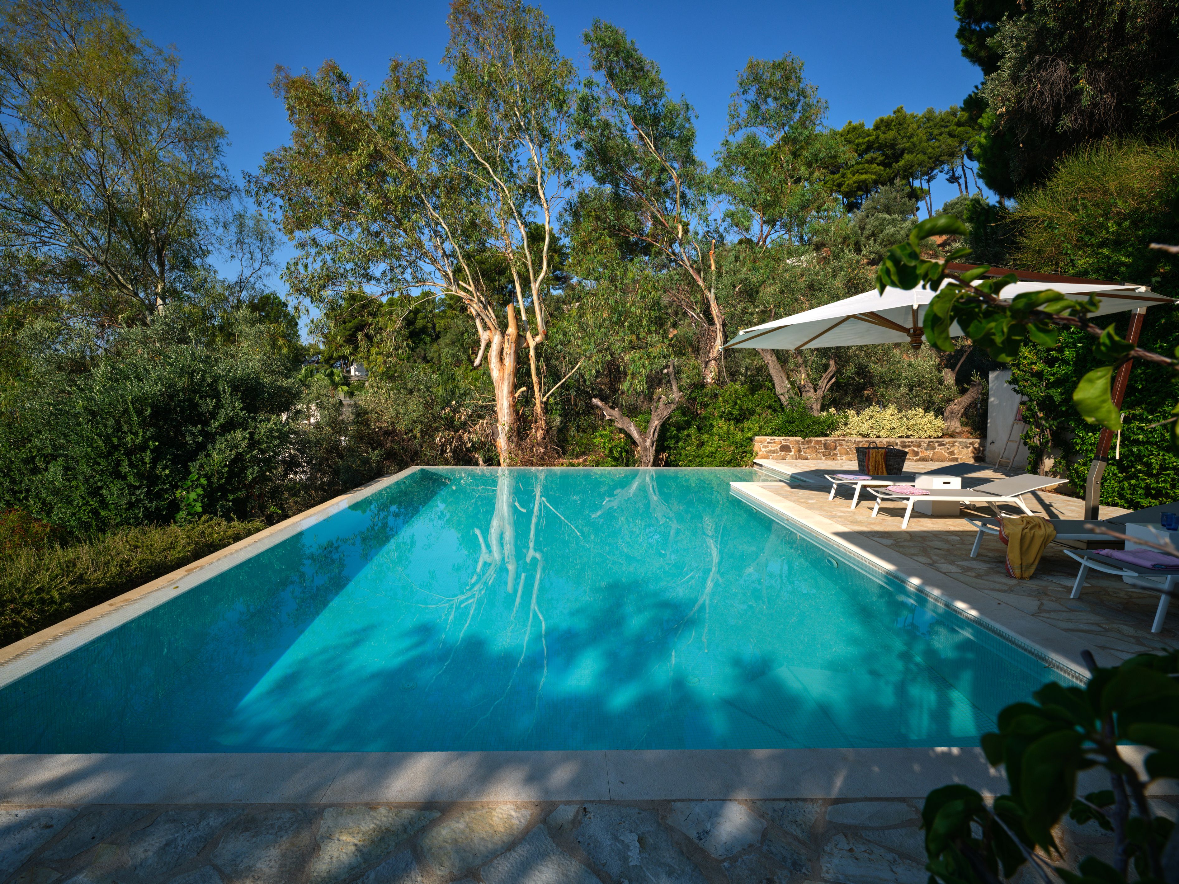 The GoldieLocks pool among the olive trees