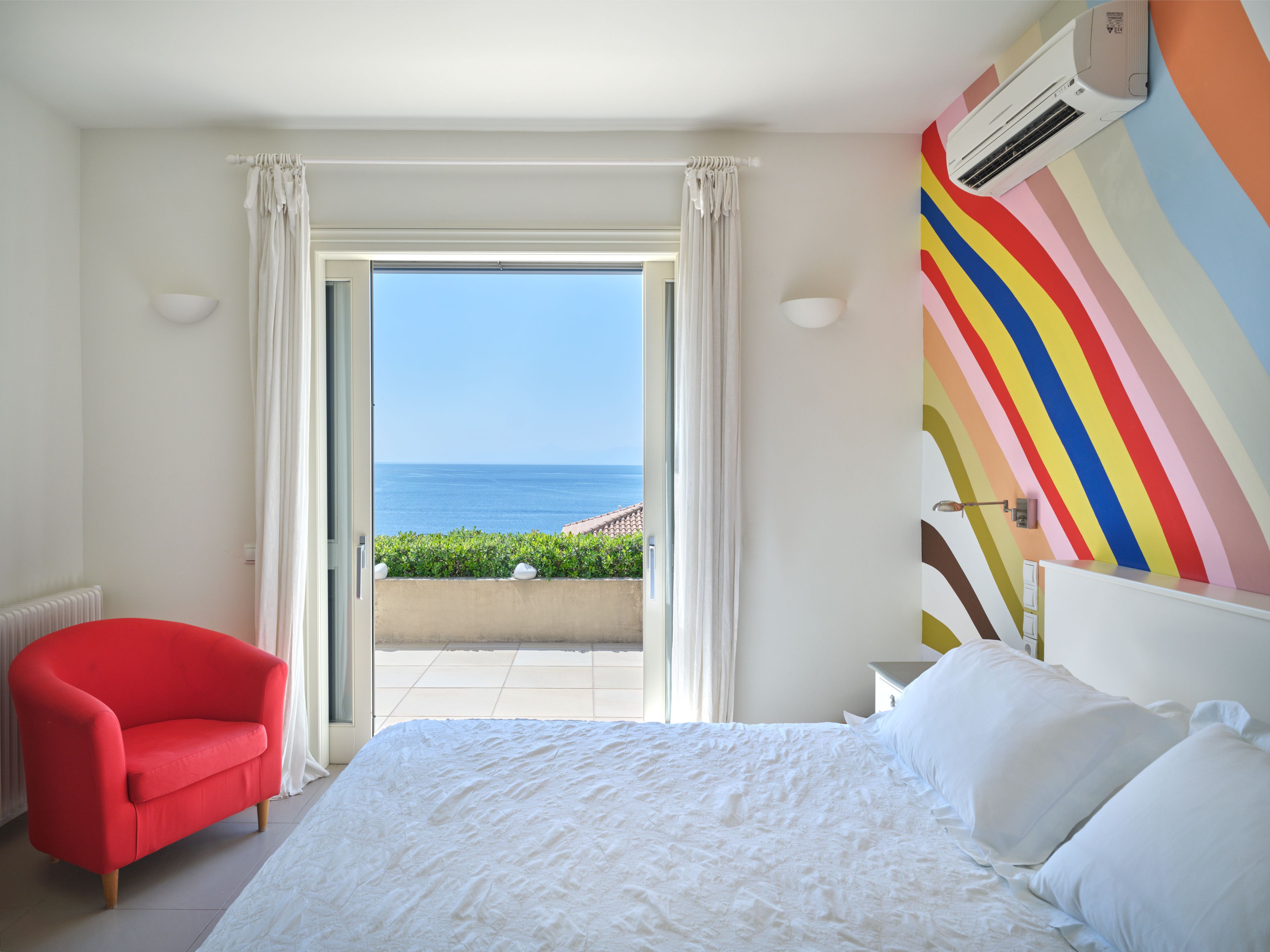 The sea view from the master bedroom