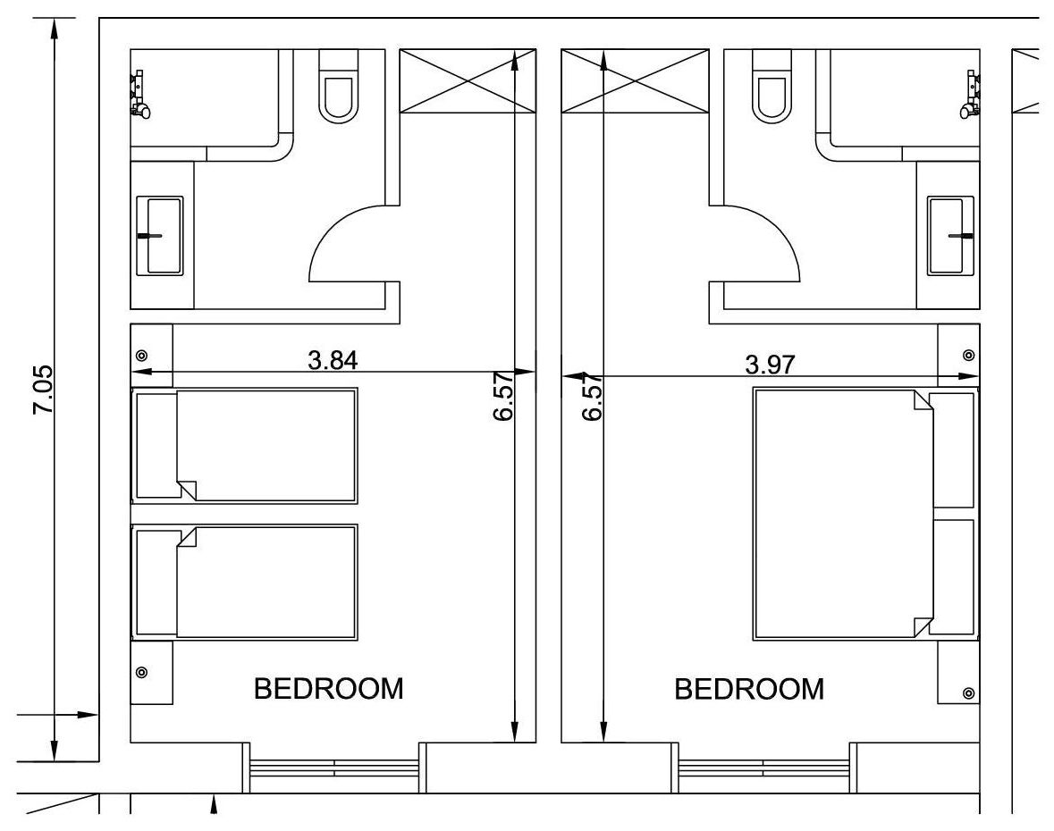 Villa GoldieLocks floor plan: Ground floor bedrooms
